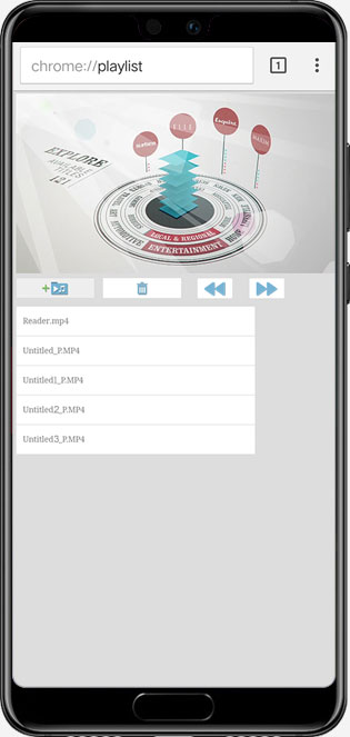 DRM-X 4.0 Xvast Lista de reproducción en Android