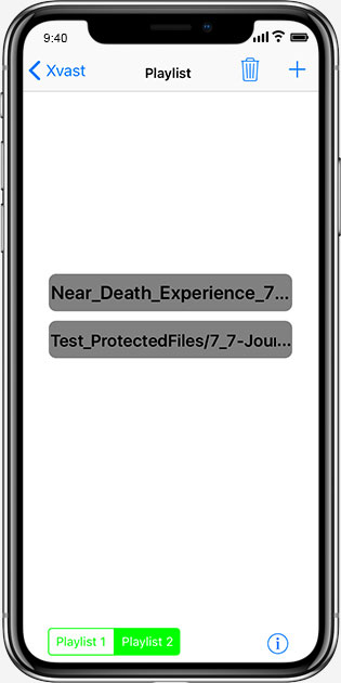 Xvast iOS播放列表