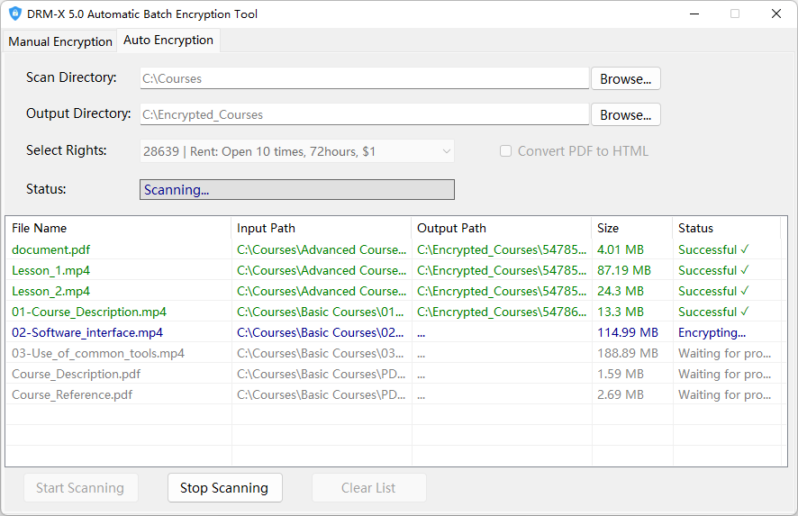 auto-encryption tool login