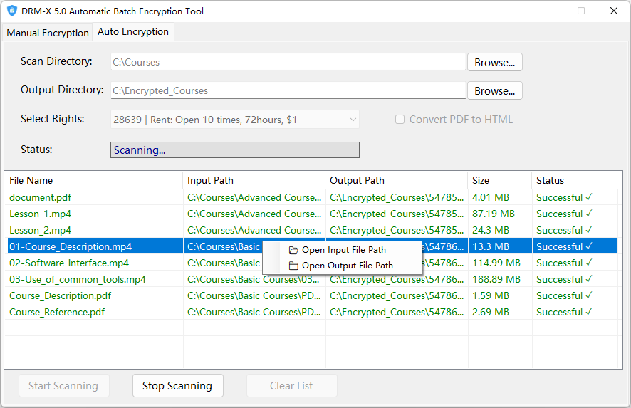 auto-encryption tool login