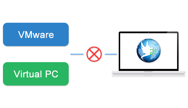 منع VMware و Microsoft Virtual PC